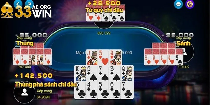 Ván cược Mậu binh diễn ra nhanh chóng và đơn giản